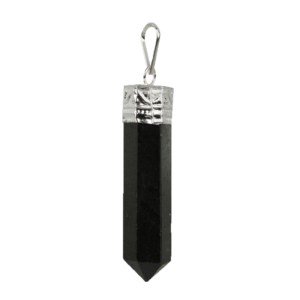 Tourmaline Pencil Pendant Plated Cap